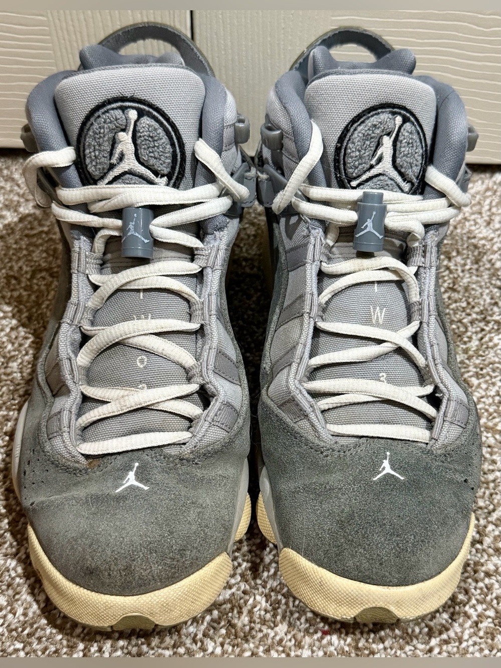 Nike Air Jordan 6 Rings in the 'Cool Grey' In Size 5.5Y